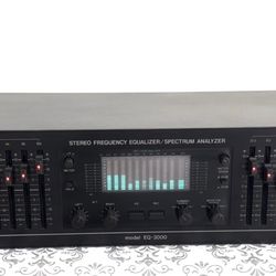 BSR EQ-3000 Stereo Frequency Equalizer / Spectrum Analyzer - Black