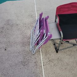 2 Folding Kid Chairs $10 For Both