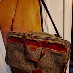 Vintage Hartmann Tweed Leather Travel Bag