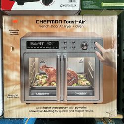 Chefman Toast-Air French Door Air Fryer & Oven Brand New In Box 