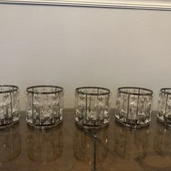 Crystal Votives/ Candle Holders 