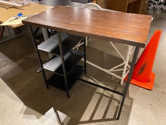 Rustic 3 Shelf Desk