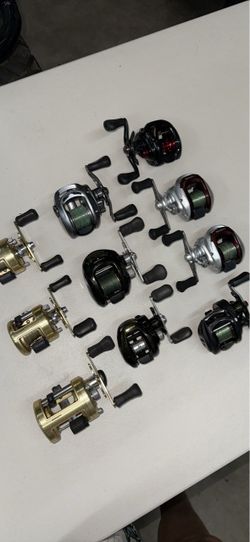 Shimano and Daiwa fishing reels