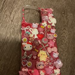 Pink sanrio junk case for iphone 15 pro max