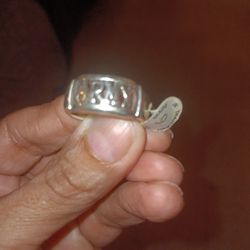 Sterling  Siver Army Ring