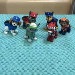Paw Patrol Figures x 6