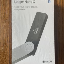 Ledger Nano X (Onyx Black) Crypto Hardware Wallet - Bluetooth