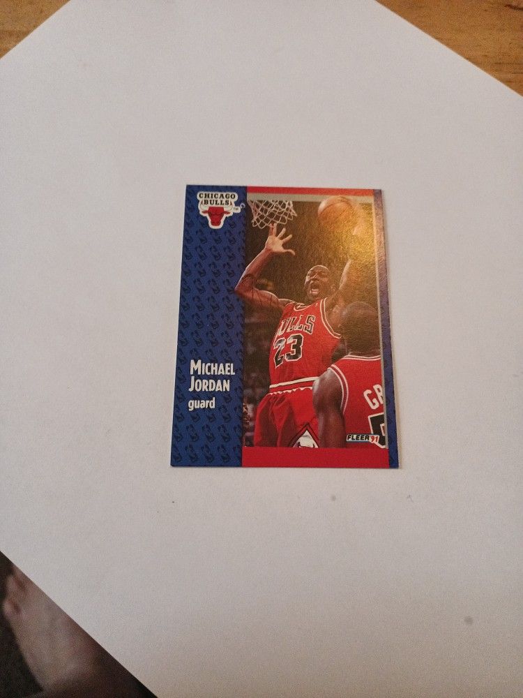 Michael Jordan 1991 Fleet Card #29