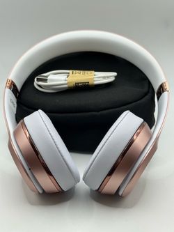 (Authentic)Rose Gold Beats Solo3 Bluetooth Wireless Headphones#2446