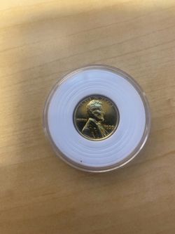 1959 Penny 24K Gold  Plate