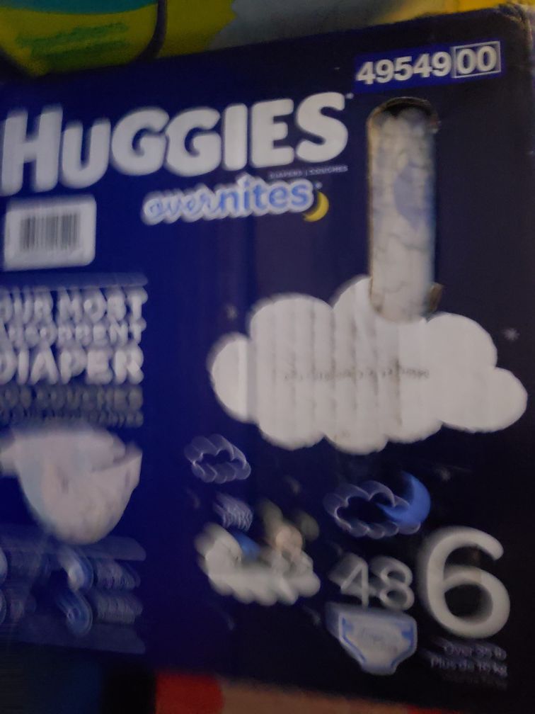 Huggies diapers size 6 overnights