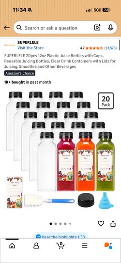 JUICE CONTAINERS WITH LIDS