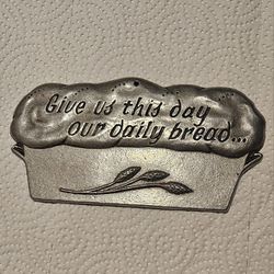 CARSON PUTTER BREAD /BUN WARMER "GIVE US THIS DAY OUR DAILY BREAD"  