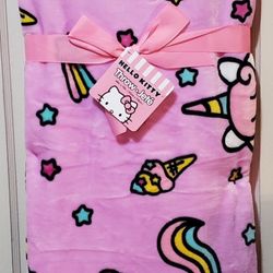 Hello Kitty Unicorn Blanket 