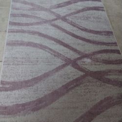 Purple Ribbon Area Rug