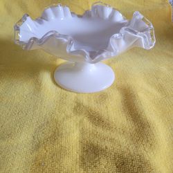 Milk Glass Candy Dish