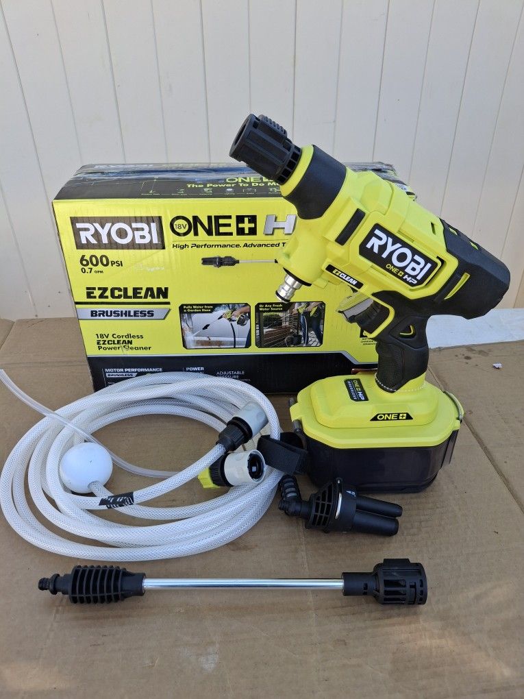 Ryobi One+HP 18V EZClean 600 Psi 0.7 Gpm Power Cleaner (Tool Only)