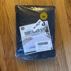 Black twin duvet Cover Set