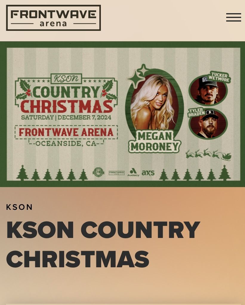 KSON Country Christmas Concert 2 Tickets