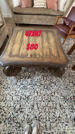 vintage wooden table
