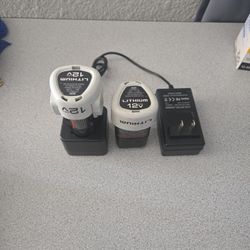 Black And Decker 12v Lithium Charger And 2 Batteries 