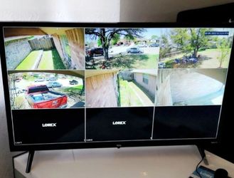 6 SECURITY CAMERAS CAMARAS DE SEGURIDAD💯Installed💯COLOR NITE VISION💯