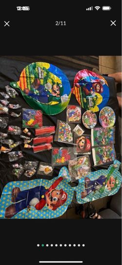 Mario Brothers party supplies