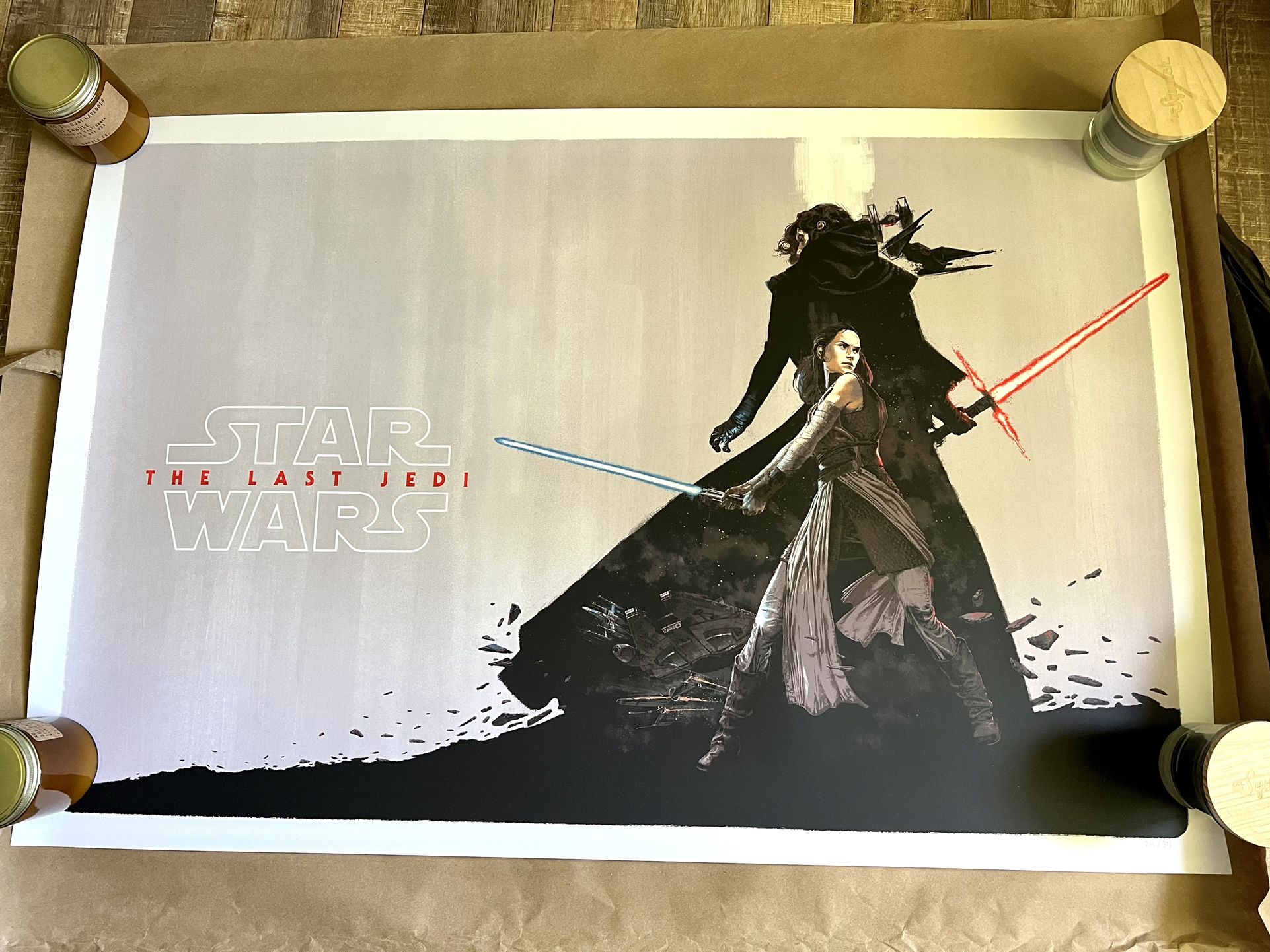 Star Wars The Last Jedi SDCC 2018 EXCLUSIVE MONDO MARC ASPINALL SDCC 2018 215/375