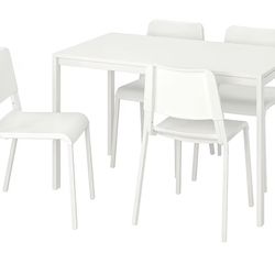 IKEA white dining set