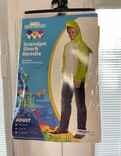 Pinkfong Baby Shark Grandpa Shark Hoodie Adult Large