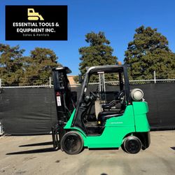 2018 Mitsubishi FGC25N 5,000lb Cushion LPG Propane Forklift Sideshift-6,007 Hrs