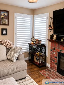 Wood Shutters, Interior Shutters, Window Coverings, Installed 909‑681‑7003
