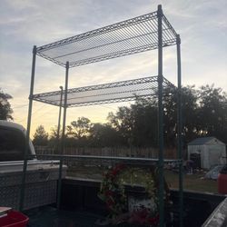 Heavy Duty Shelf On Wheels 6 Feet Tall