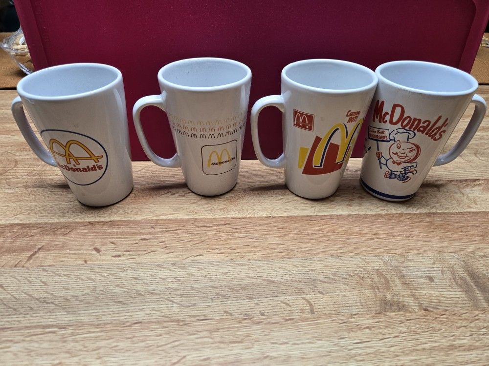Mcdonald's Collectables Coffee Cups
