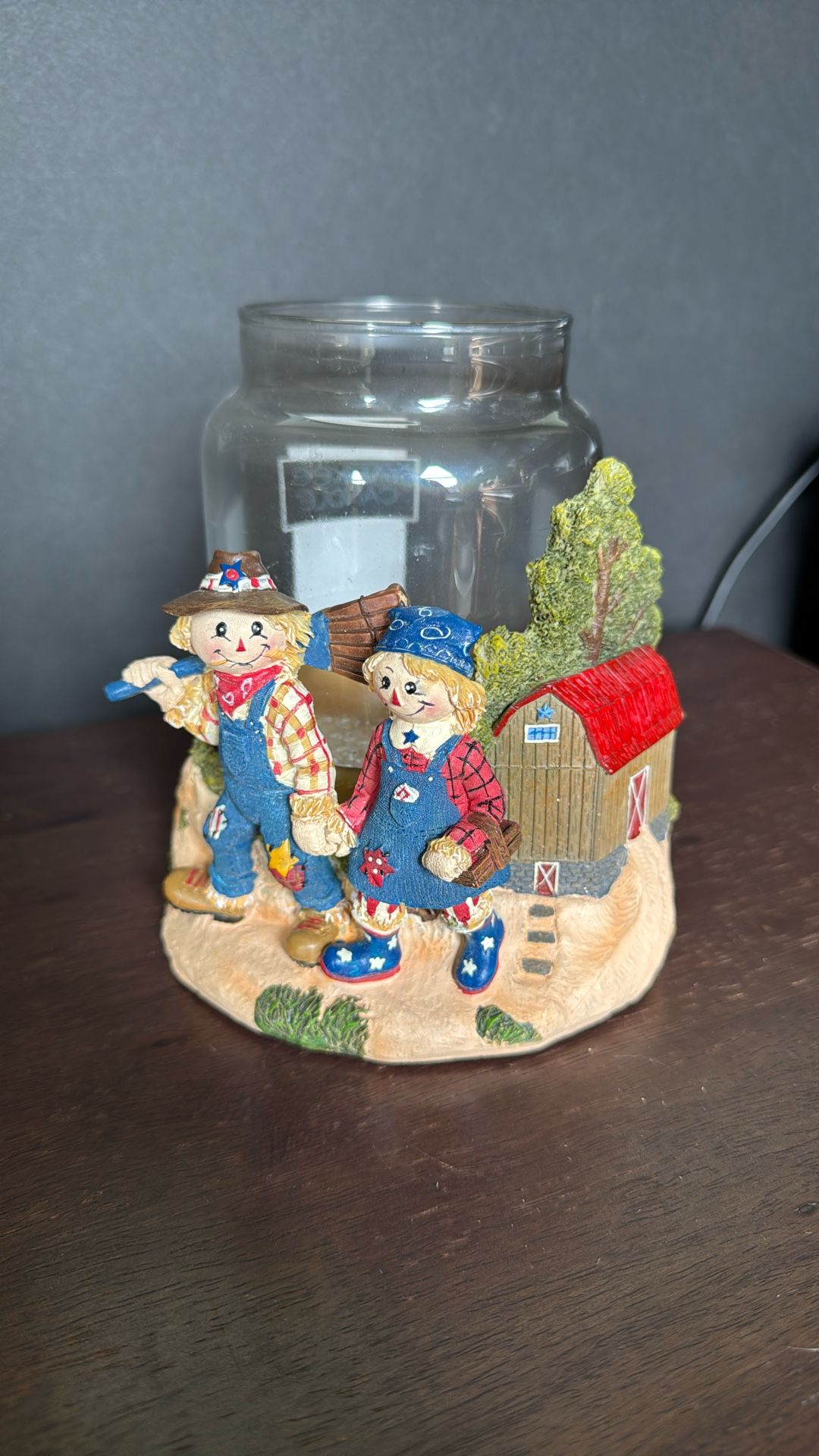 Yankee Candle Scarecrow Resin Jar Holder