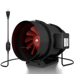 TerraBloom 8” Inline Duct Fan