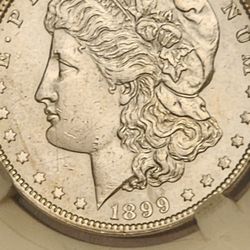 RARE 1899 P Ms Grade  Morgan silver dollar