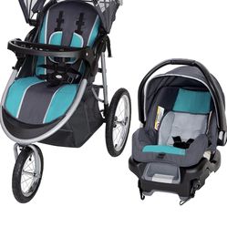 Jogger Stroller Carseat Combo Teal Blue Color 