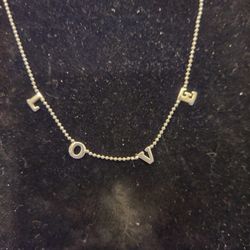 Sterling Silver L-O-V-E CHAIN