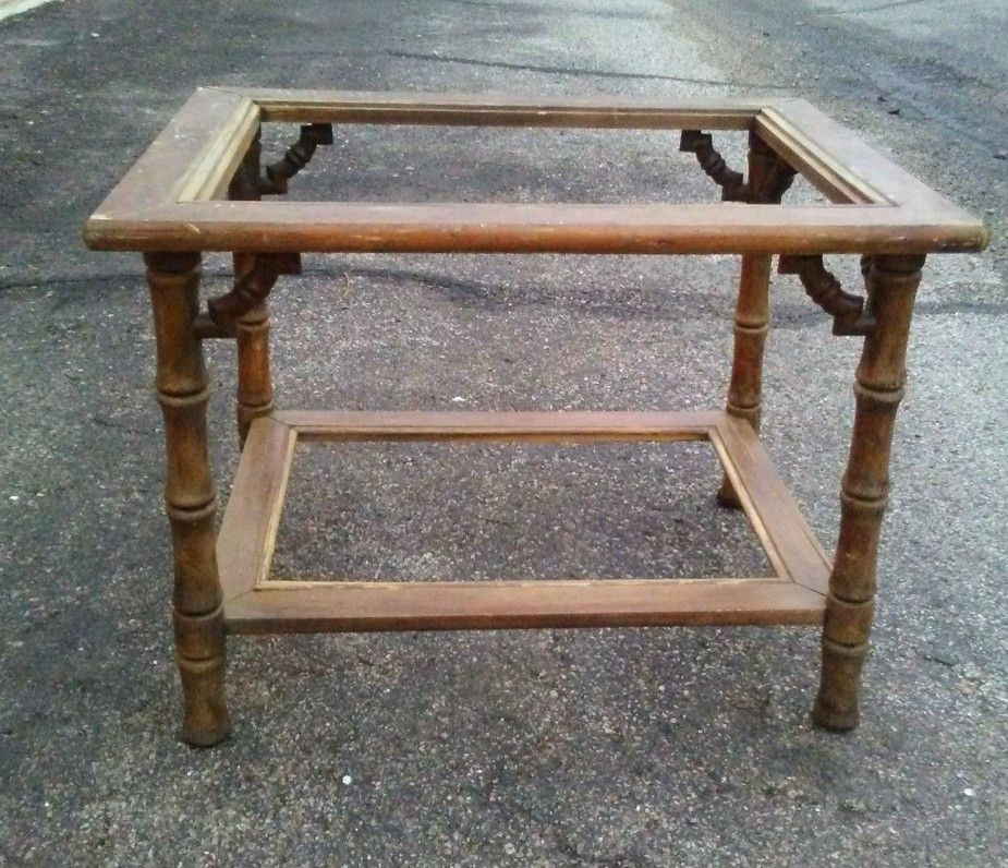 Vintage faux bamboo side table *Project Piece*