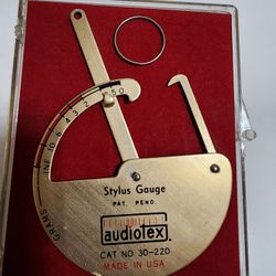 ​Vintage Audiotex Stylus Pressure Gauge 30-220 - Turntable Tracking Force Scale