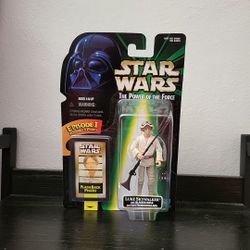 NIB Hasbro Star Wars Green Card POTF  Luke Skywalker W/ Flash Back Photo 