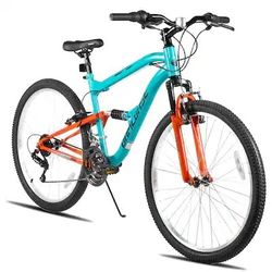 Mountain Bike for Men Women, 26 Inch Full Suspension 18-Speed Dual V-Brake MTB Bicycle - Blue, NEW 
