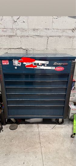 Snap on 40" Six-Drawer Roll Cart (Supersonic Blue with Black Trim and Blackout)
