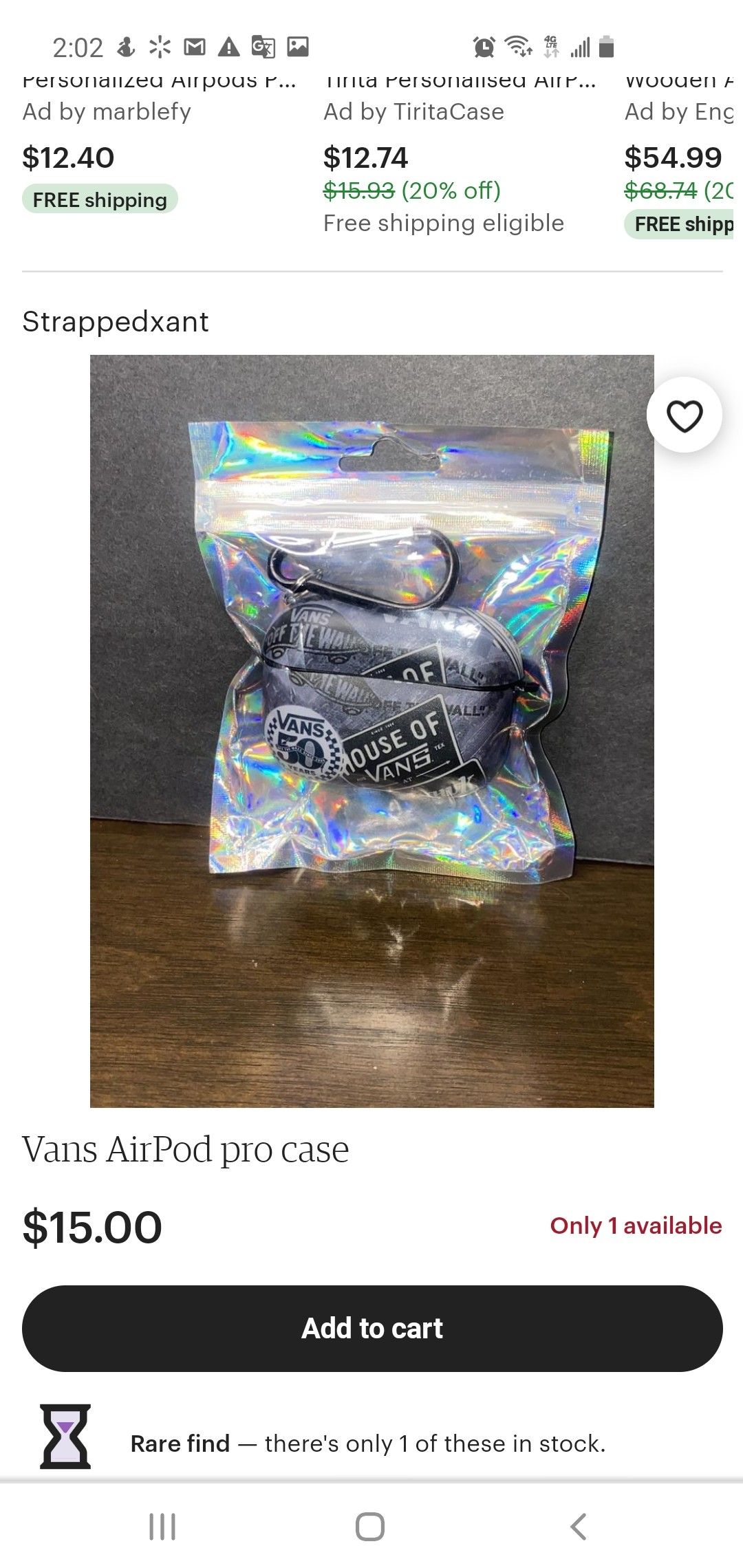 Vans AirPod pro case