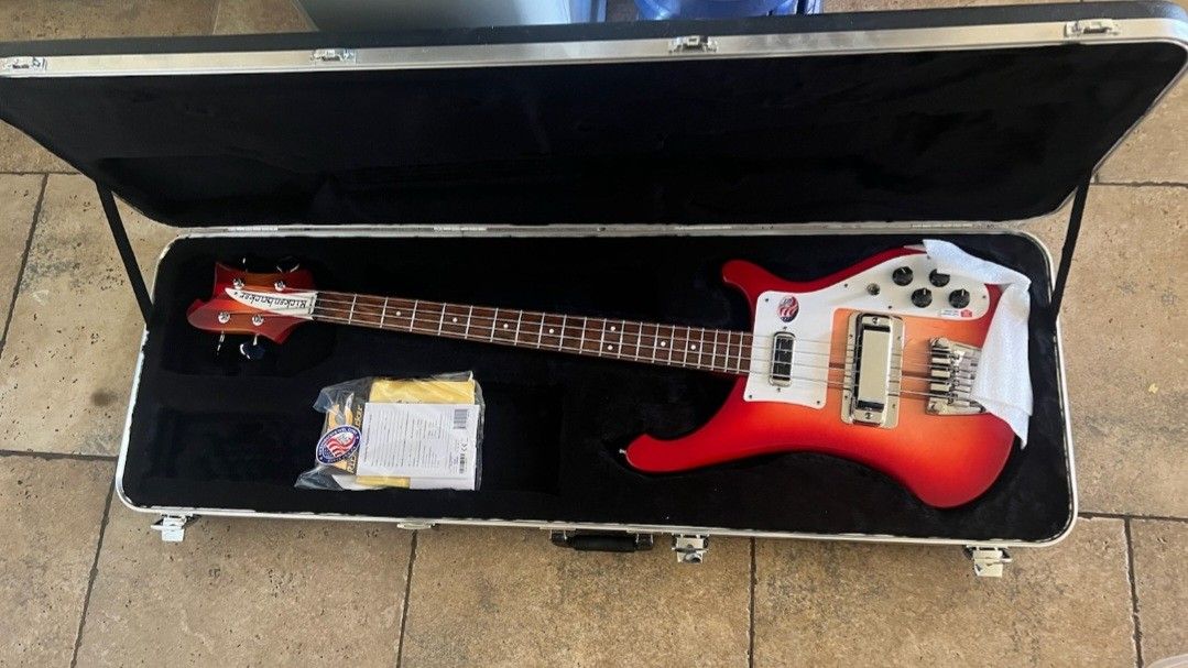 New Rickenbacker Bass Guitar 4003S 4 String  Fireglo