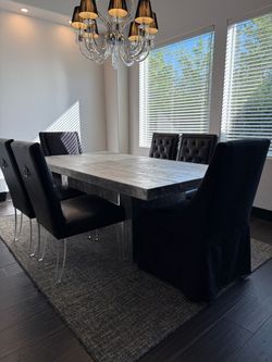 Modern table and chairs