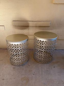 Pair of Metal Patio Tables (Greenway Road and Cave Creek Road)