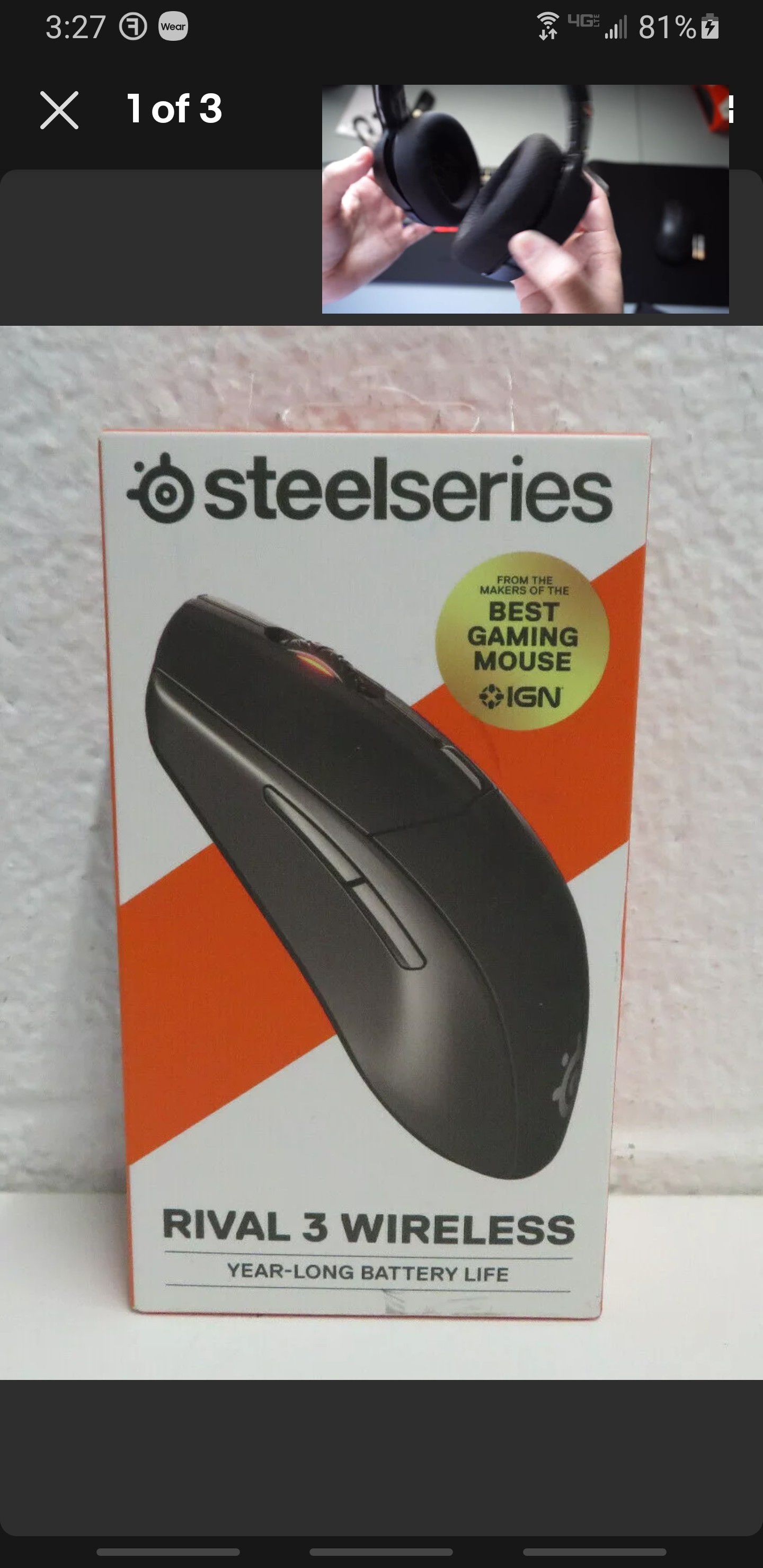 Steelseries Rival 3 Wireless mouse