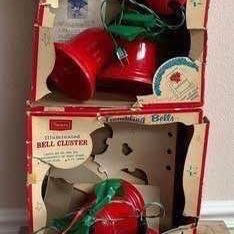 Vintage Sears Illuminated Bell Clusters Christmas Decor WORKING $20 for All 